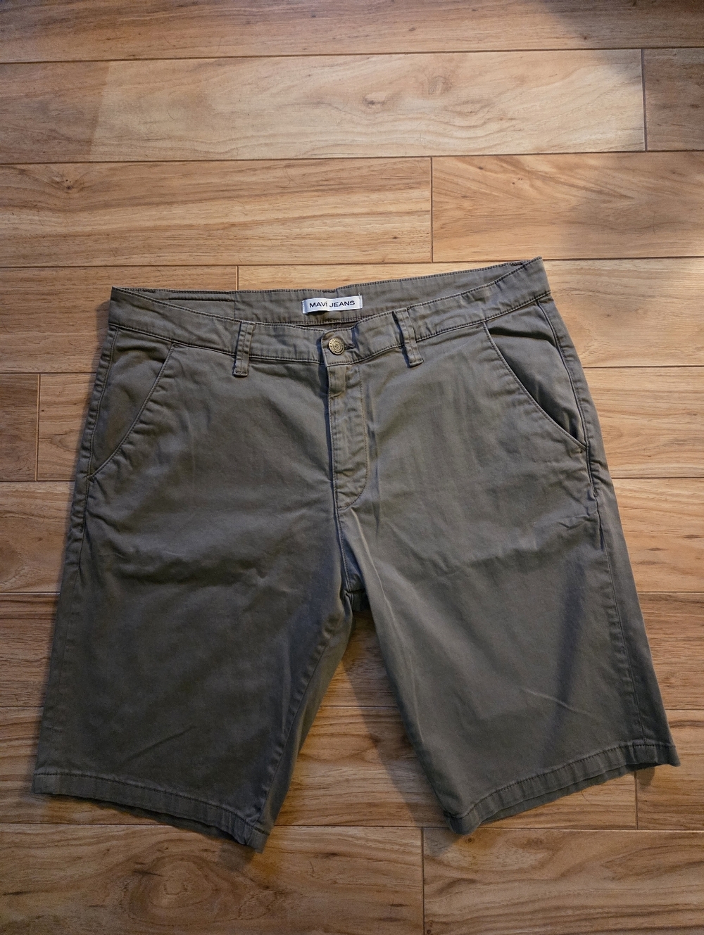 Mavi Men's Jacob Shorts Olive Green Size 36